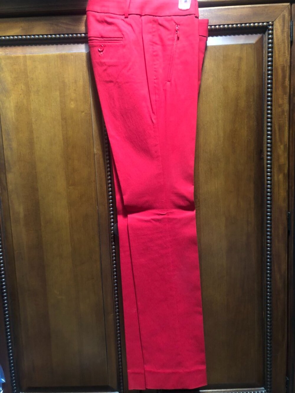 The Limited Exact Stretch Red Zipper Pocket Dress Pants Size 2